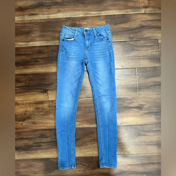 Epic Thread Stretchy Denim Blue Girl Skinny Jeans - Picture 8 of 11